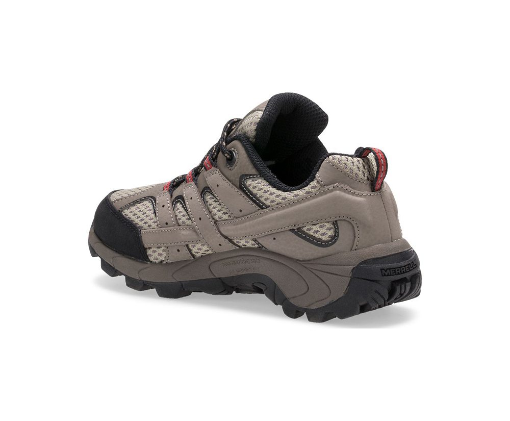 Buty Trekkingowe Merrell Dziecięce Brązowe - Moab 2 Niskie Lace - 342968-FKU